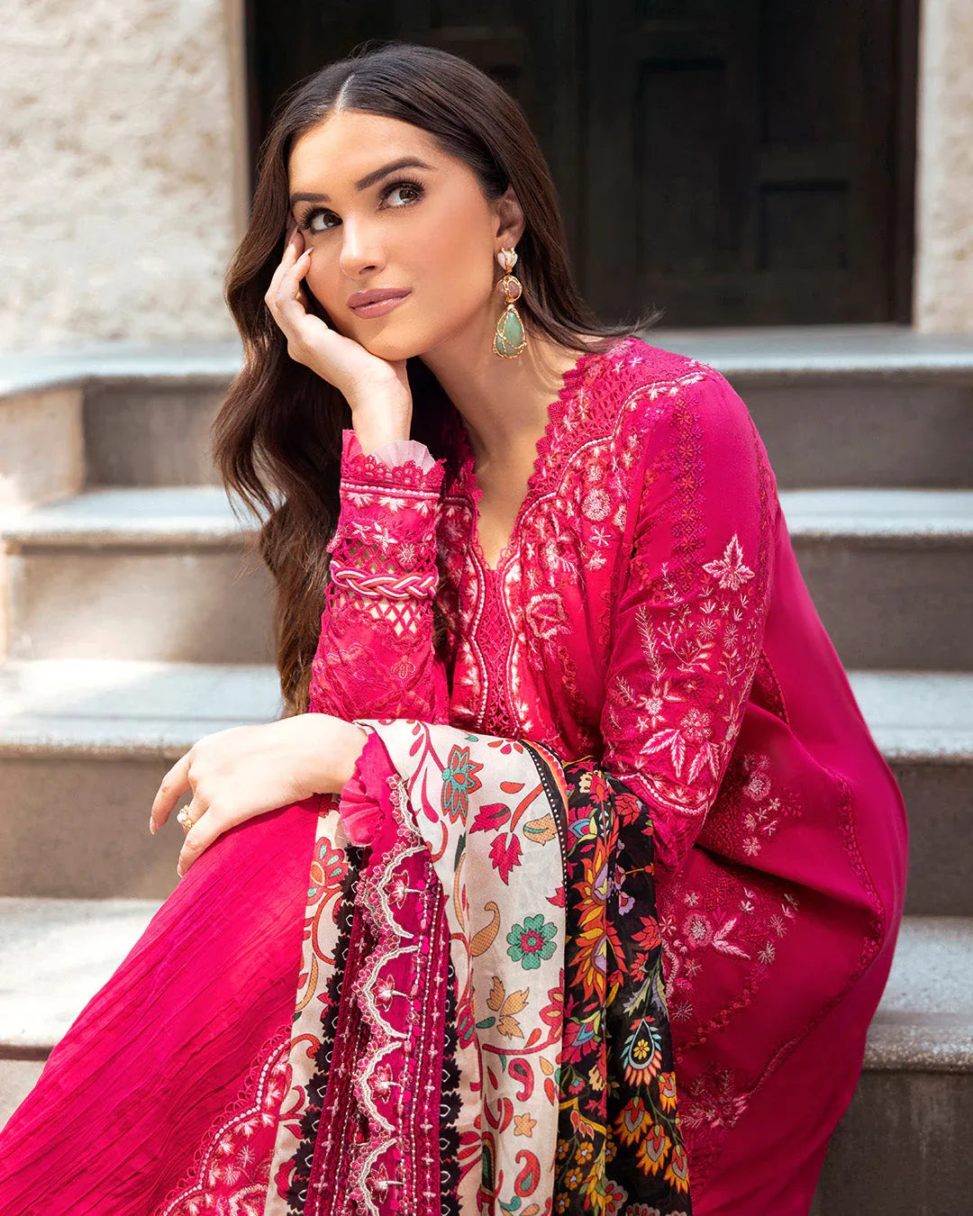 Faiza Saqlain | Zinnia Lawn 25 | Varda - Rang-e-Khaas