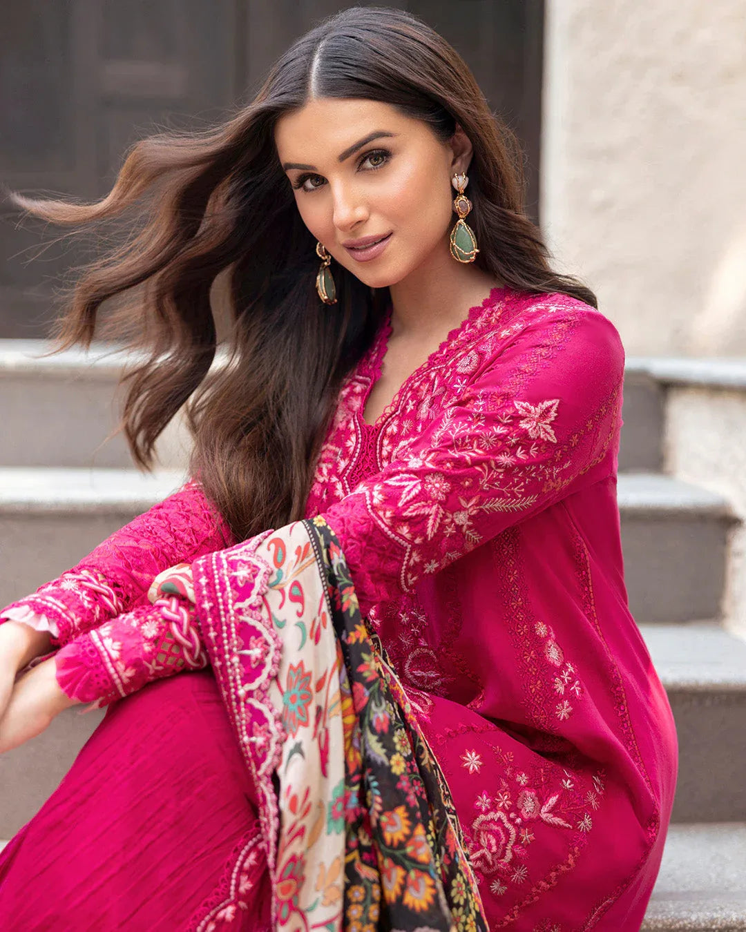 Faiza Saqlain | Zinnia Lawn 25 | Varda - Rang-e-Khaas