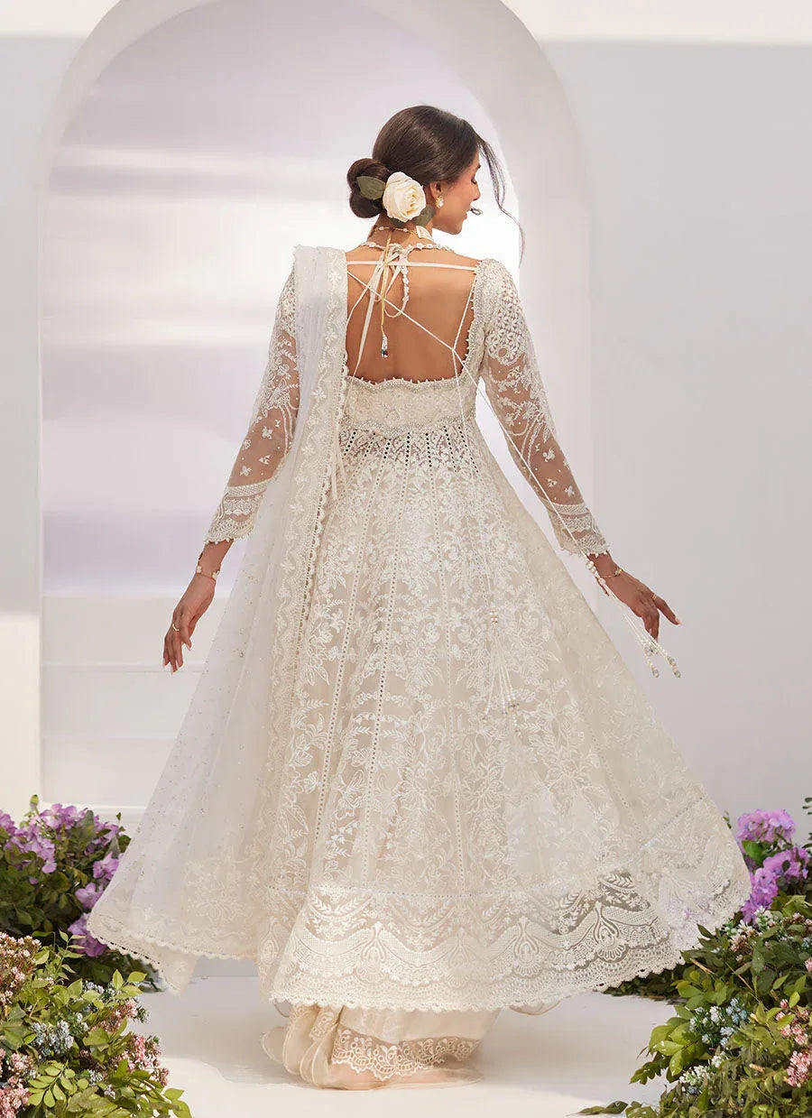 Farah Talib Aziz | Zaza Luxe Pret 24 | MAELLE IVORY EMBROIDERED AND EMBELLISHED KALIDAAR - Rang-e-Khaas