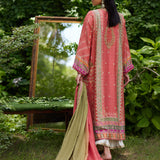Farah Talib Aziz | Mayna Festive Prints 24 | Bazif Burnt Orange Shirt And Dupatta
