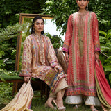 Farah Talib Aziz | Mayna Festive Prints 24 | Bazif Burnt Orange Shirt And Dupatta