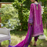Farah Talib Aziz | Mayna Festive Prints 24 | Tazeen Magenta Ombre Shirt And Dupatta