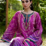 Farah Talib Aziz | Mayna Festive Prints 24 | Tazeen Magenta Ombre Shirt And Dupatta