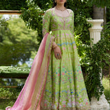 Farah Talib Aziz | Mayna Festive Prints 24 | Limees Kalidaar With Dupatta