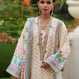Farah Talib Aziz | Mayna Festive Prints 24 | Nural Ivory Kurta And Dupatta