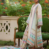 Farah Talib Aziz | Mayna Festive Prints 24 | Nural Ivory Kurta And Dupatta