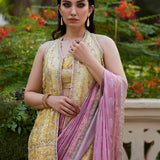Farah Talib Aziz | Mayna Festive Prints 24 | Iqala Saree, Blouse And Jacket