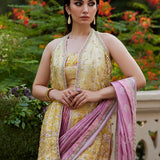 Farah Talib Aziz | Mayna Festive Prints 24 | Iqala Saree, Blouse And Jacket