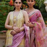 Farah Talib Aziz | Mayna Festive Prints 24 | Iqala Saree, Blouse And Jacket