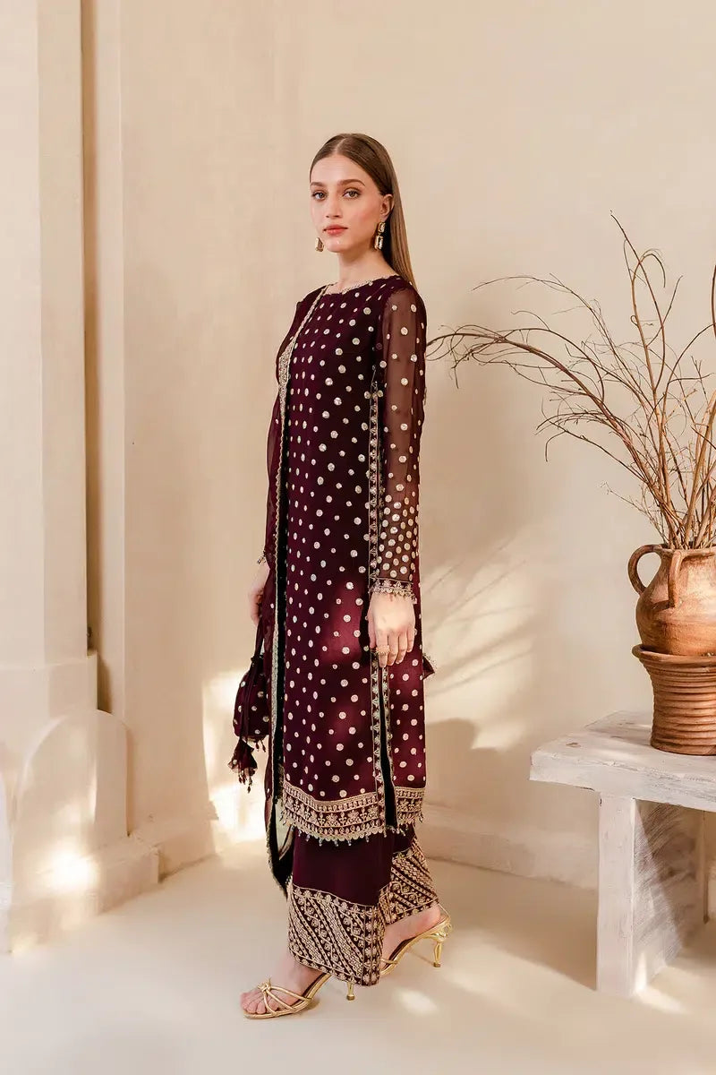 Farasha | Ritzier Festive Formals | Mulberry Glaze - Rang-e-Khaas
