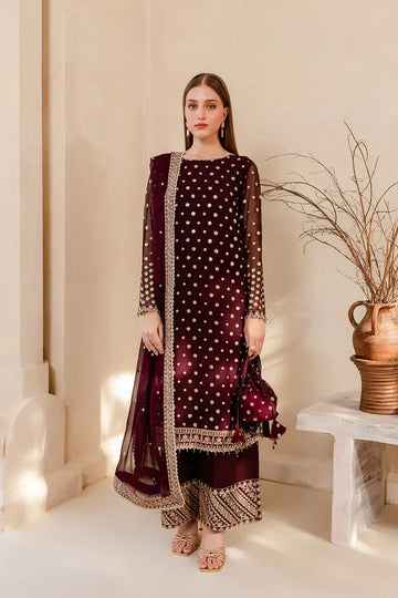 Farasha | Ritzier Festive Formals | Mulberry Glaze - Rang-e-Khaas