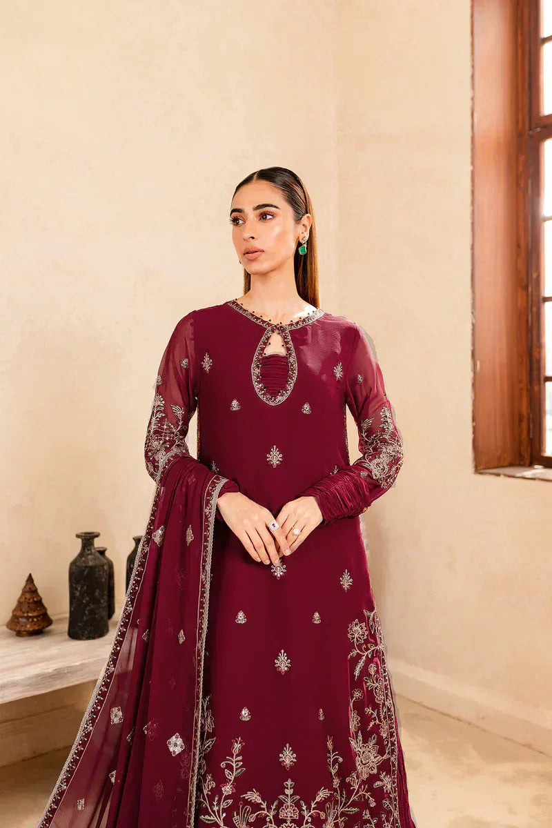 Farasha | Ritizer Festive Formals | Majestic Rouge - Rang-e-Khaas