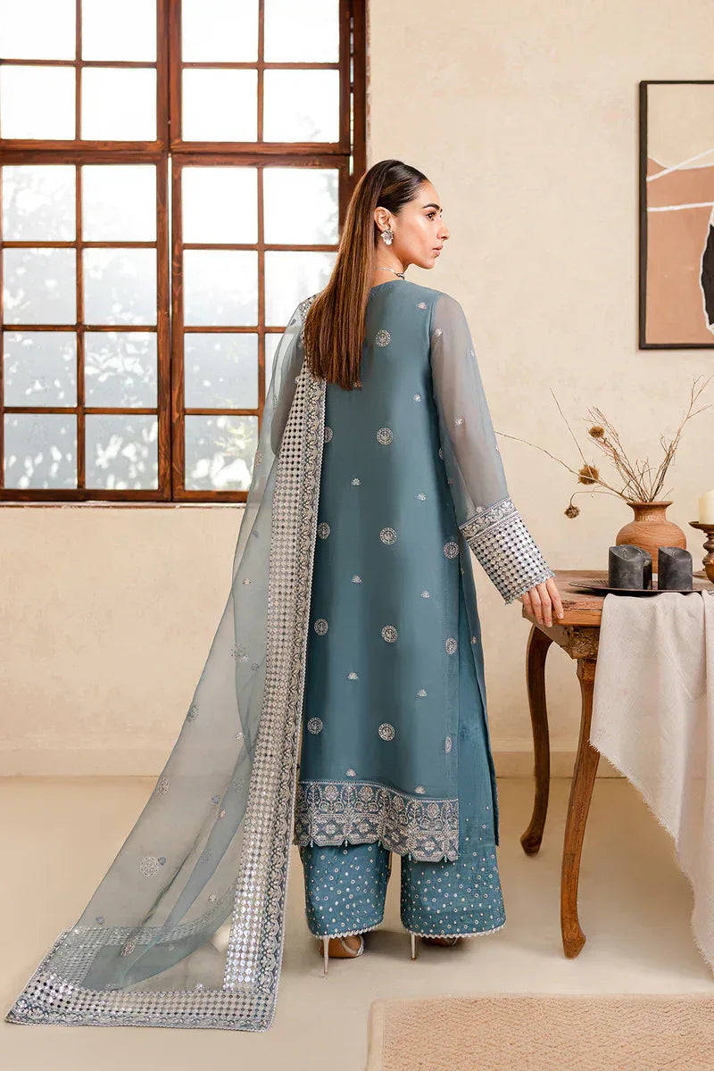 Farasha | Ritizer Festive Formals | Aqua Flora - Rang-e-Khaas