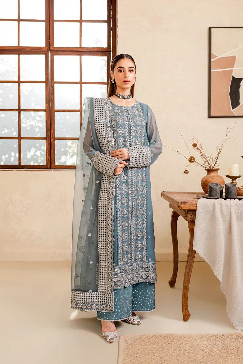 Farasha | Ritizer Festive Formals | Aqua Flora - Rang-e-Khaas