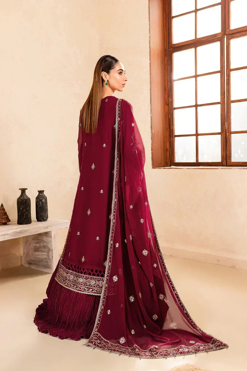 Farasha | Ritizer Festive Formals | Majestic Rouge - Rang-e-Khaas