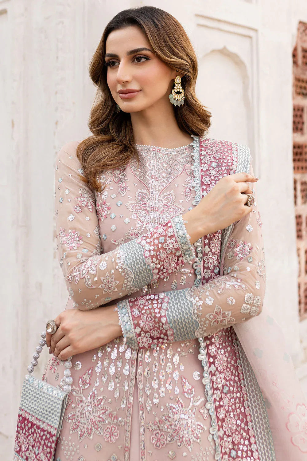 Farasha | Ritzier Wedding Formals | Satin Rose - Rang-e-Khaas