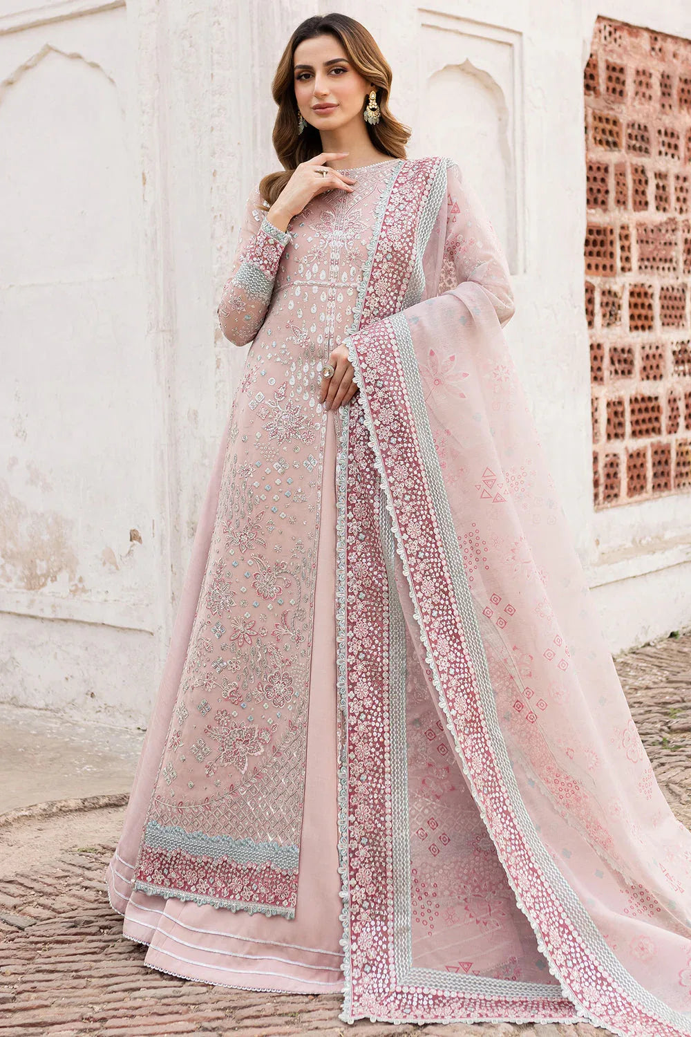 Farasha | Ritzier Wedding Formals | Satin Rose - Rang-e-Khaas
