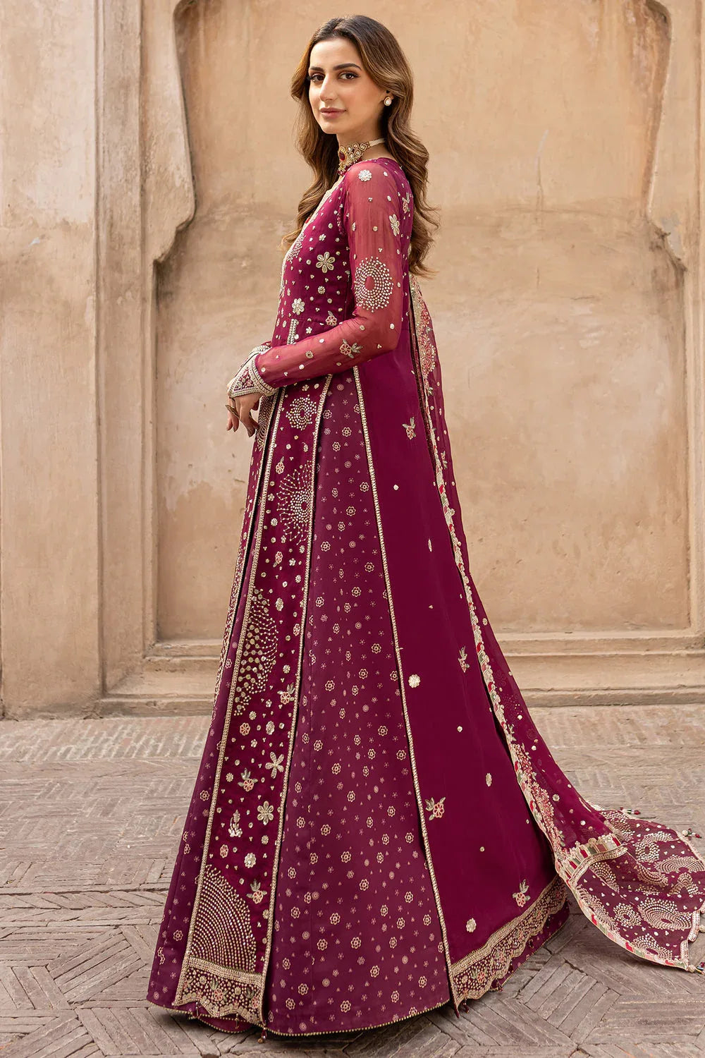 Farasha | Ritzier Wedding Formals | Scarlet Charm - Rang-e-Khaas