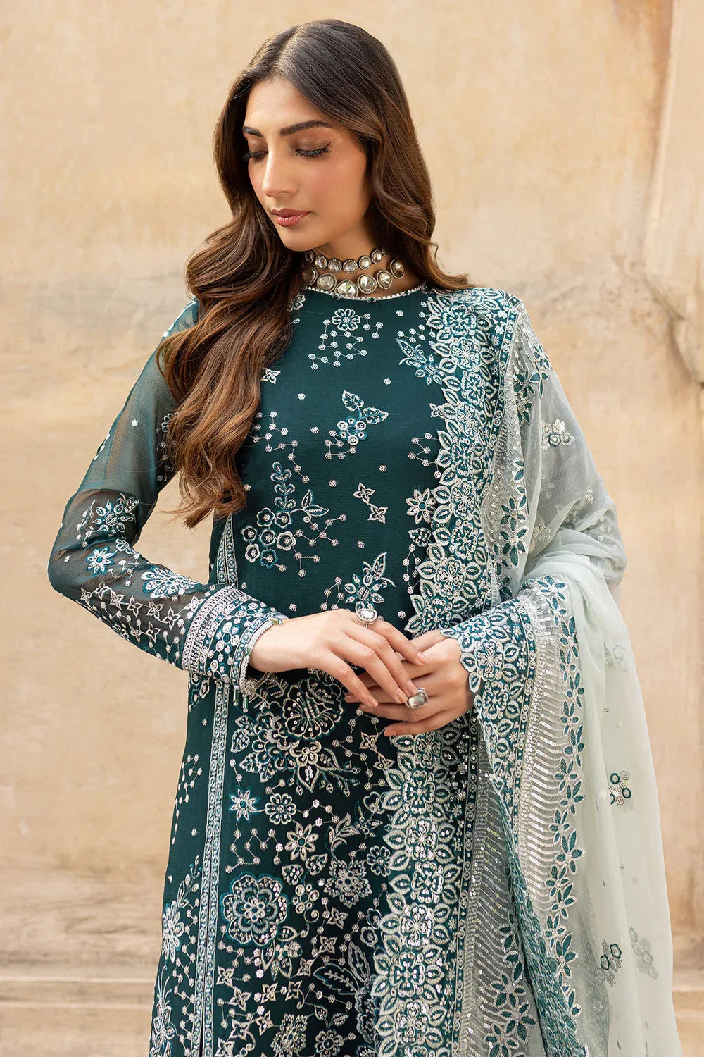 Farasha | Ritzier Wedding Formals |  Teal Dreams - Rang-e-Khaas