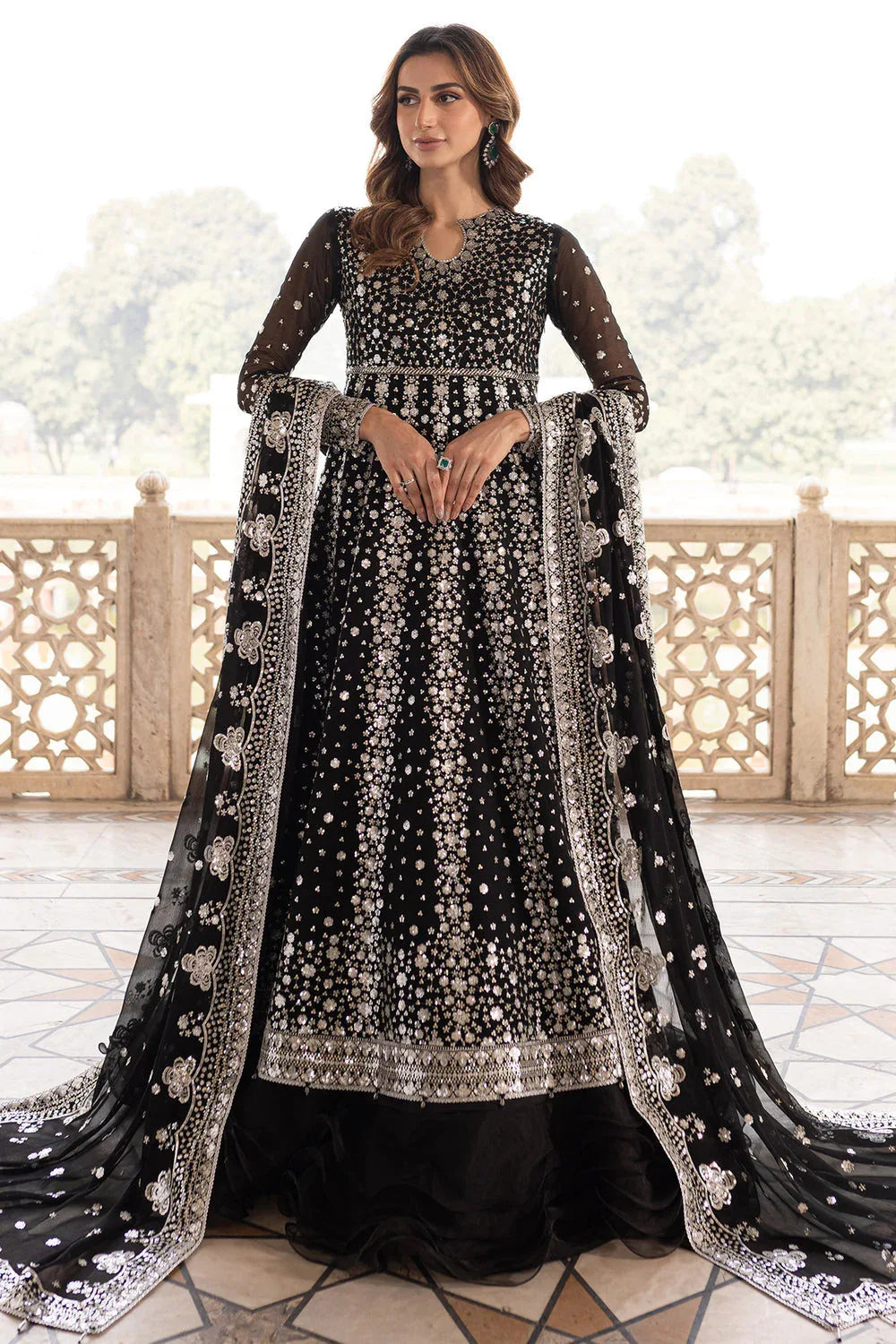 Farasha | Ritzier Wedding Formals | Midnight Orchid - Rang-e-Khaas