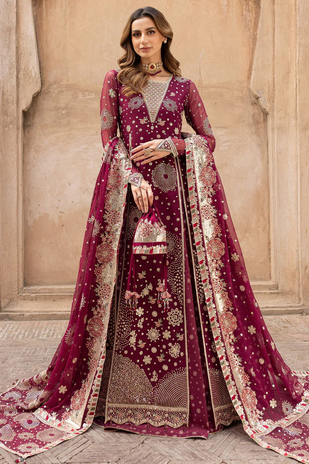 Farasha | Ritzier Wedding Formals | Scarlet Charm - Rang-e-Khaas
