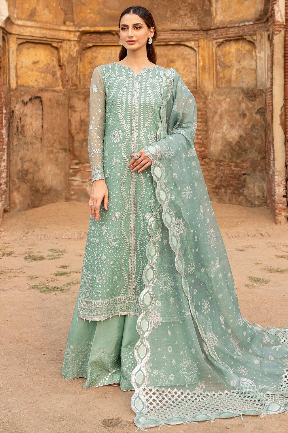 Farasha | Ritzier Wedding Formals | Ocean Light - Rang-e-Khaas
