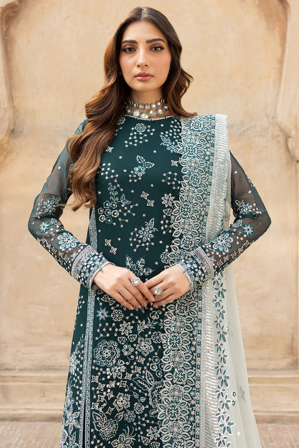 Farasha | Ritzier Wedding Formals |  Teal Dreams - Rang-e-Khaas