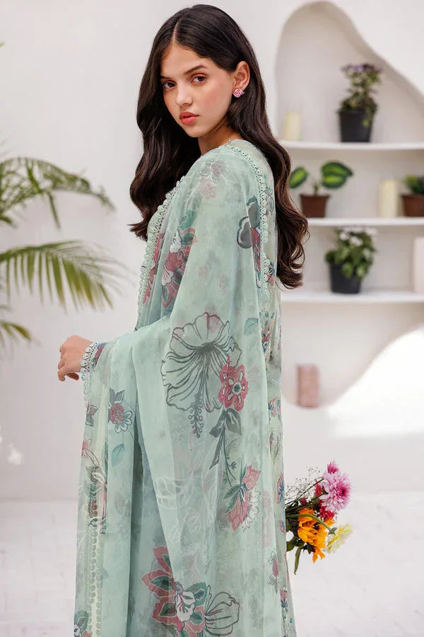 Farasha | Printed Essentials | MINT BREEZE - Rang-e-Khaas