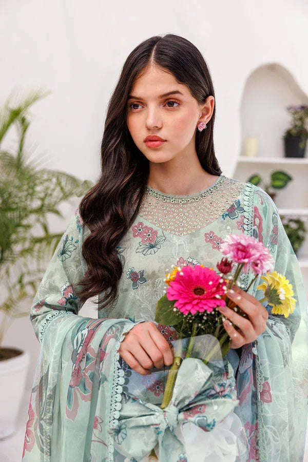 Farasha | Printed Essentials | MINT BREEZE - Rang-e-Khaas