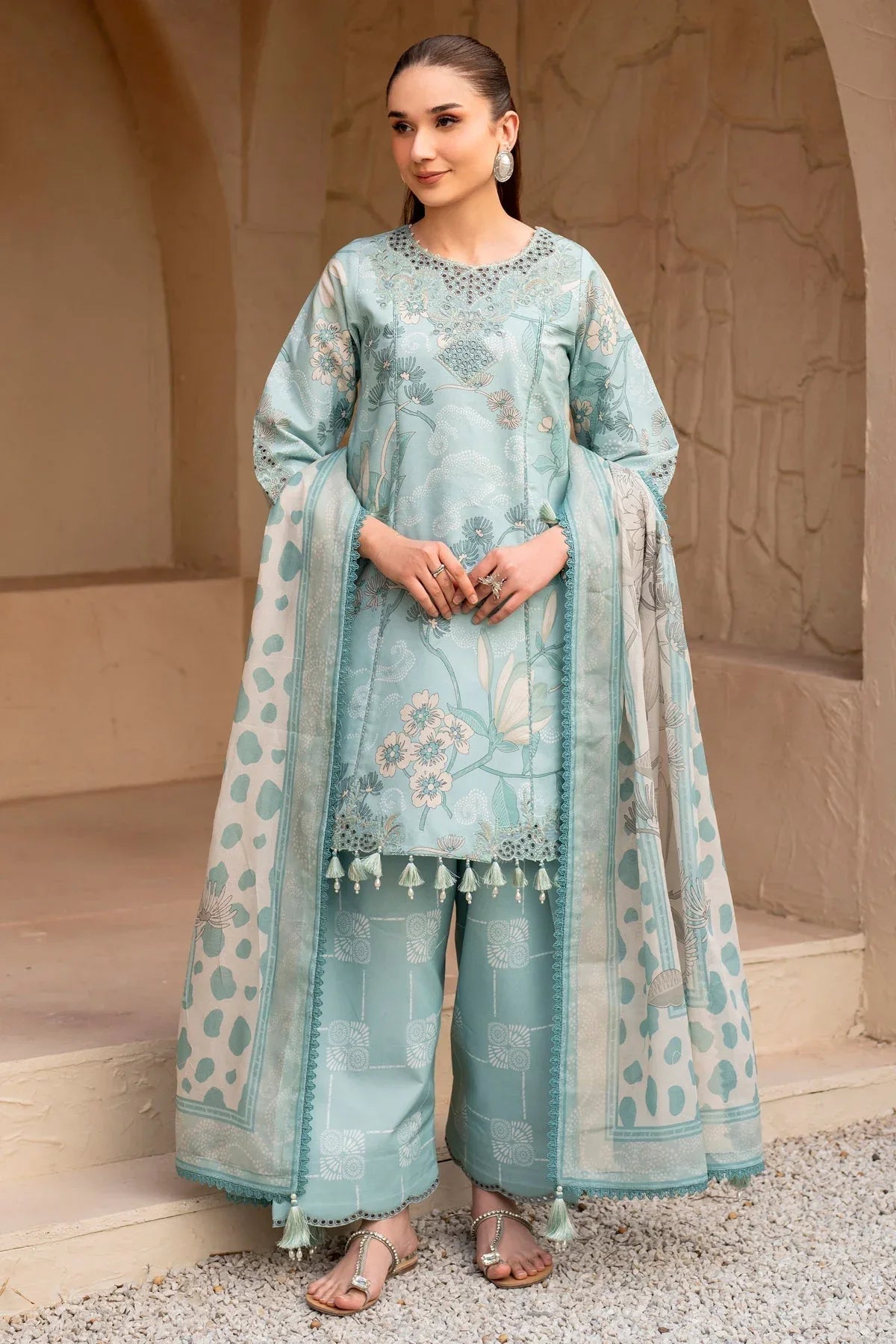 Alizeh | Levana Lawn | Fawn - Rang-e-Khaas