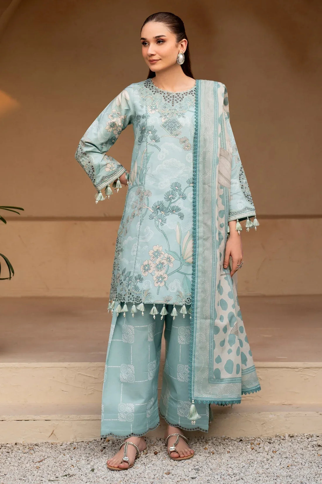 Alizeh | Levana Lawn | Fawn - Rang-e-Khaas