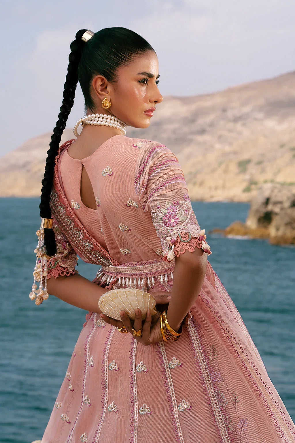 AJR Couture | Dastan Luxury Lawn 25 | Flair - Rang-e-Khaas