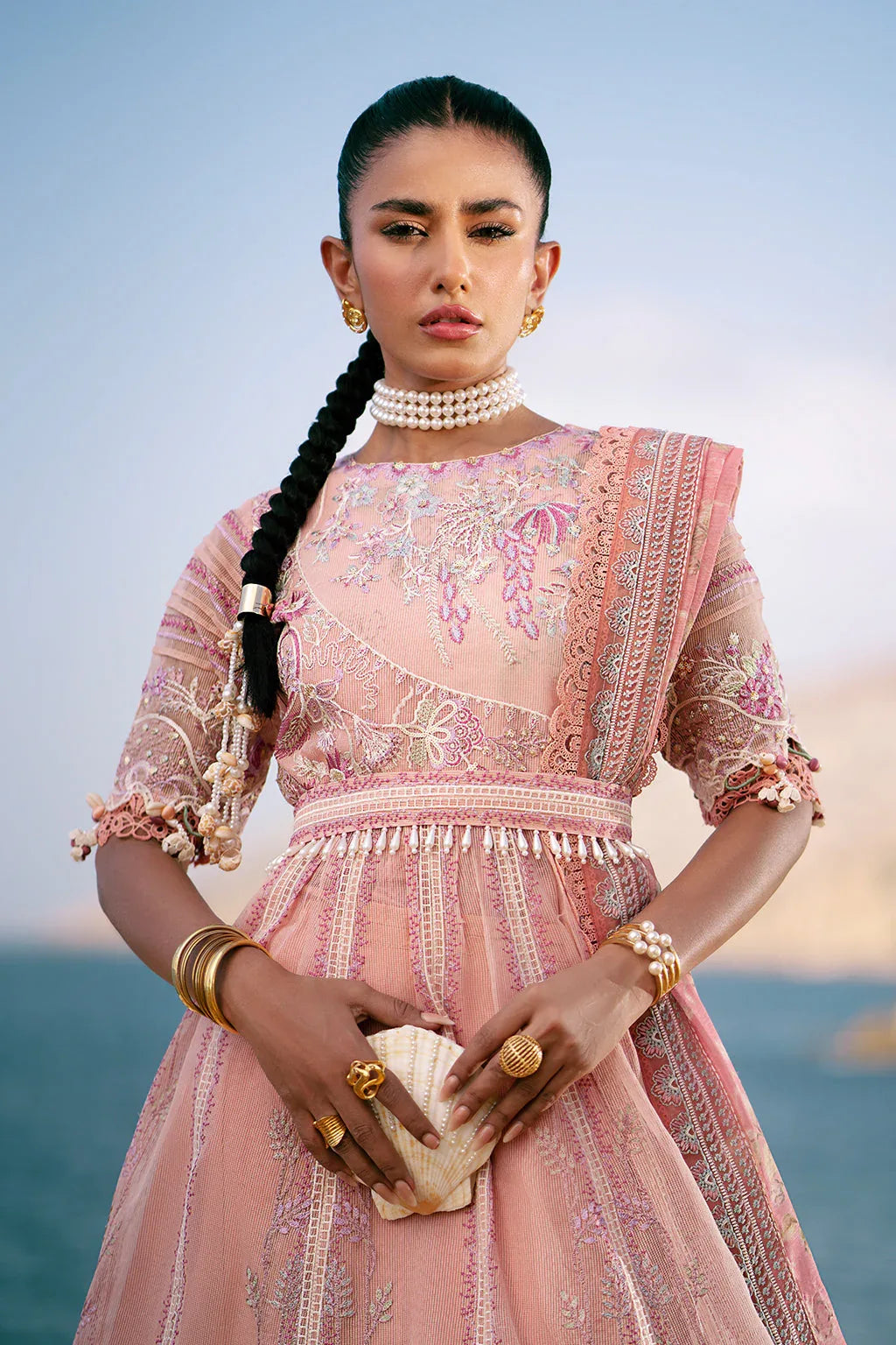 AJR Couture | Dastan Luxury Lawn 25 | Flair - Rang-e-Khaas