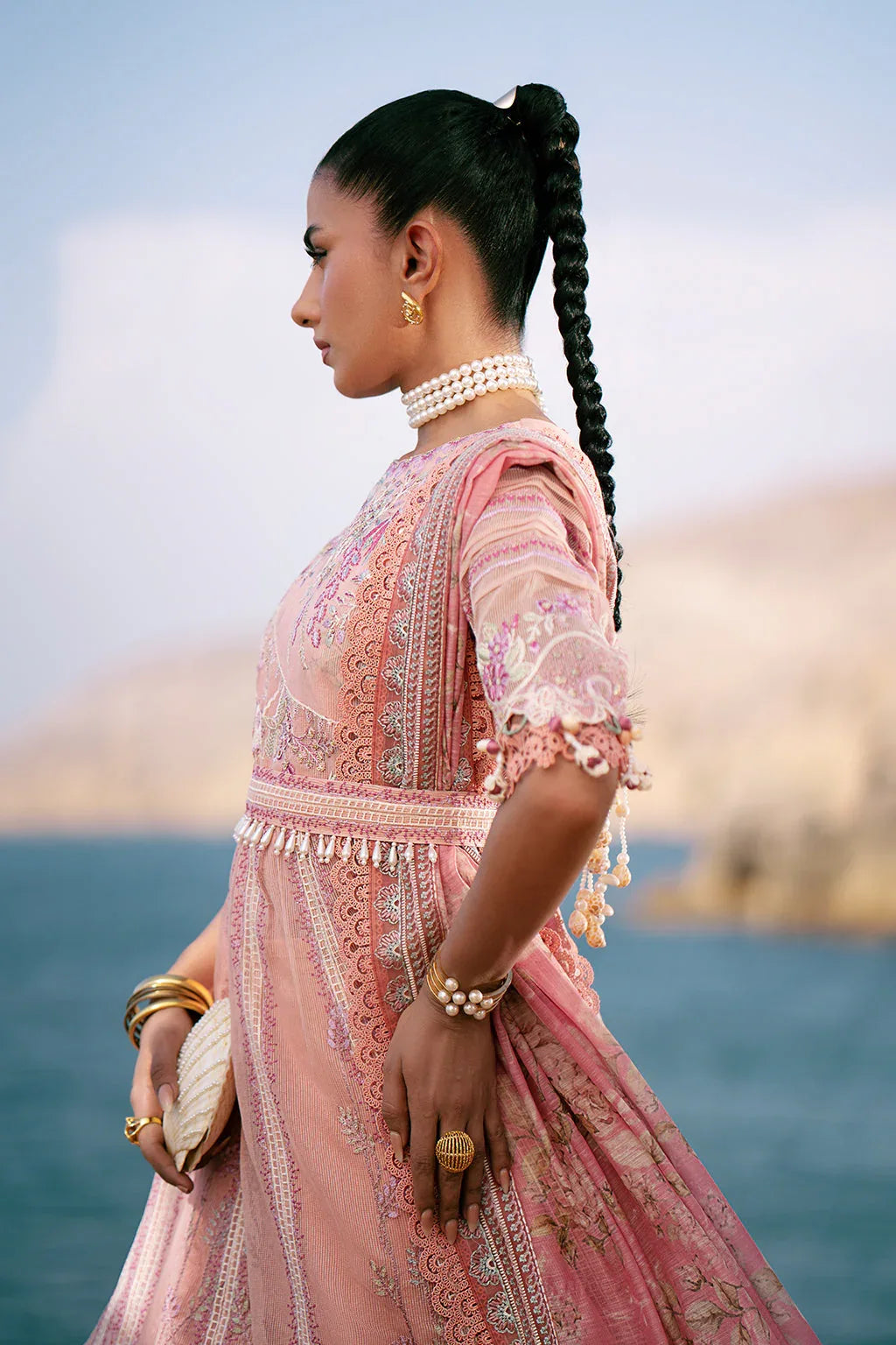 AJR Couture | Dastan Luxury Lawn 25 | Flair - Rang-e-Khaas