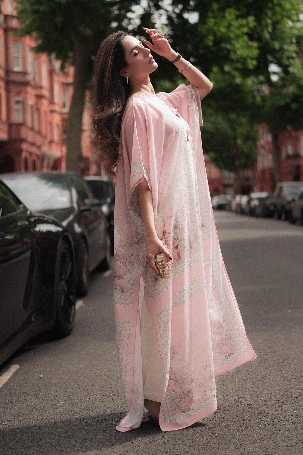 Erum Khan I Kaftan Edit I Fuchsia Fire - Rang-e-Khaas