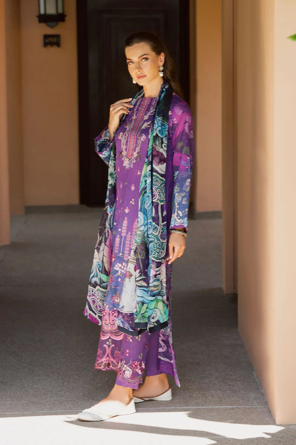 Ramsha | Ghazal Luxury Lawn | G-305 - Rang-e-Khaas