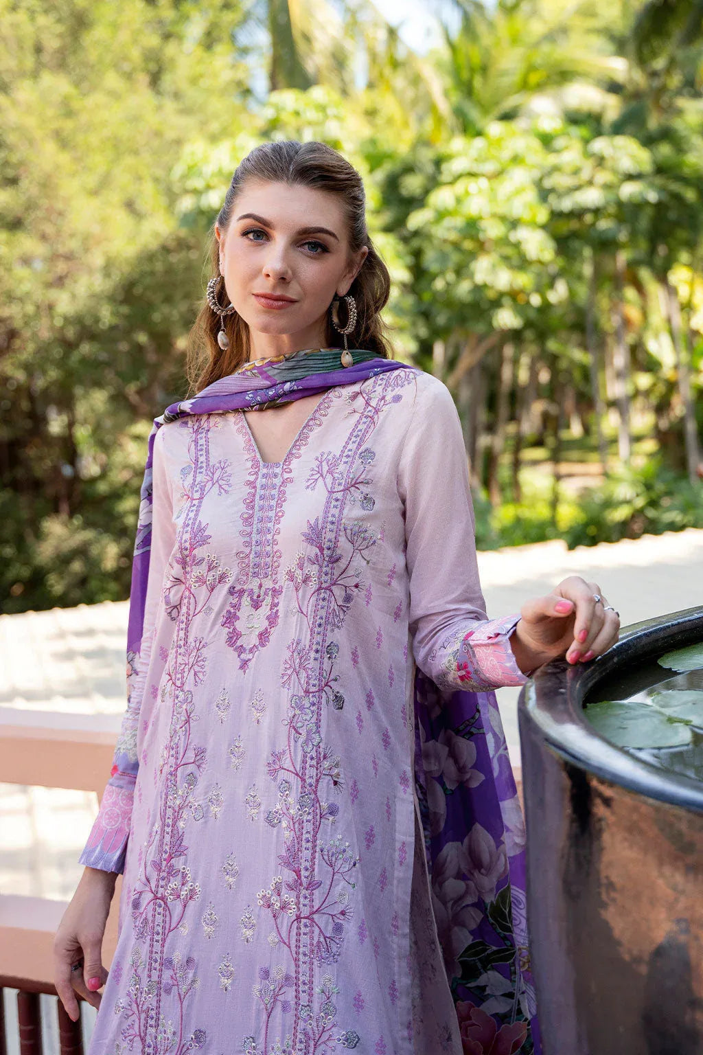 Ramsha | Ghazal Luxury Lawn | G-310 - Rang-e-Khaas