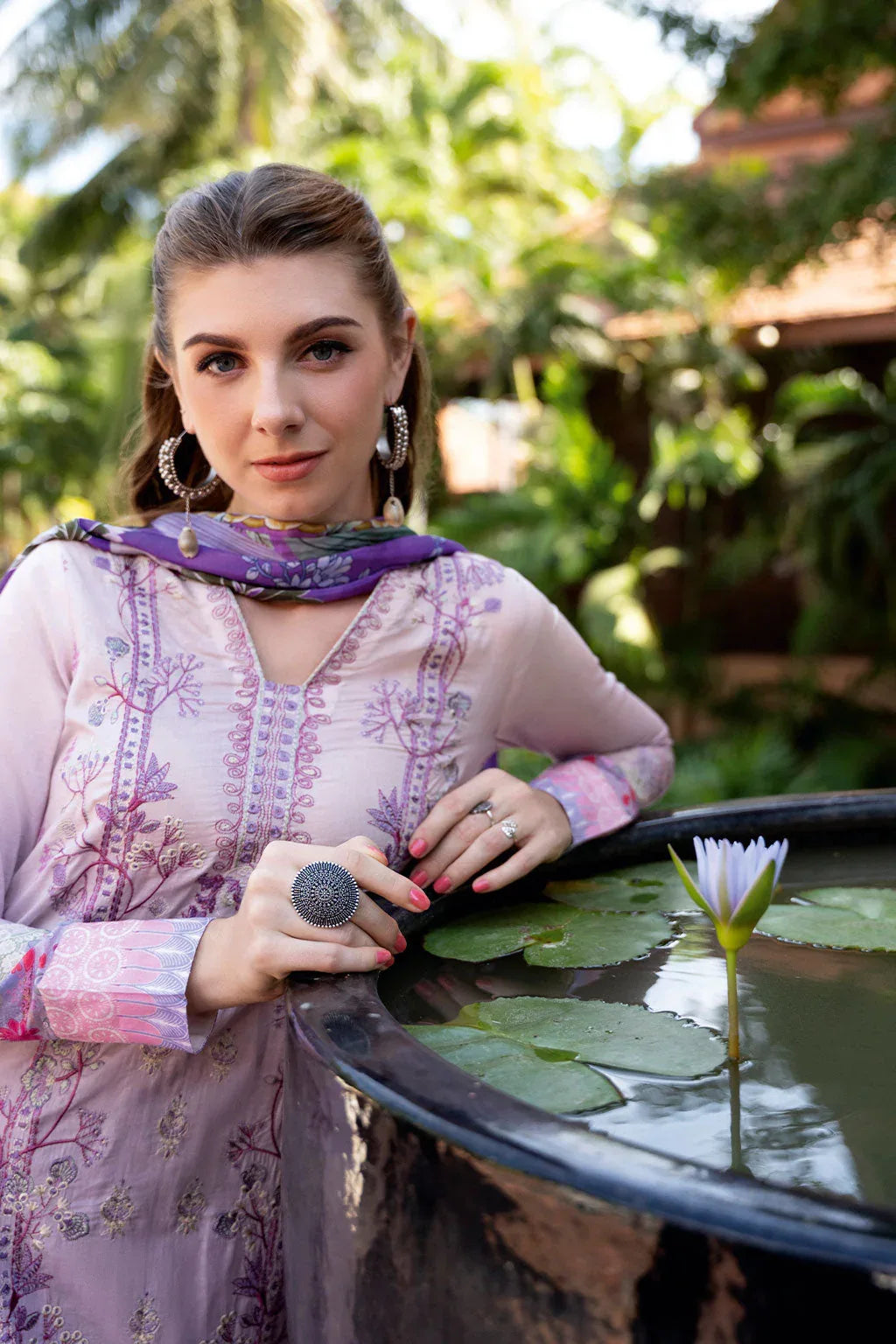 Ramsha | Ghazal Luxury Lawn | G-310 - Rang-e-Khaas