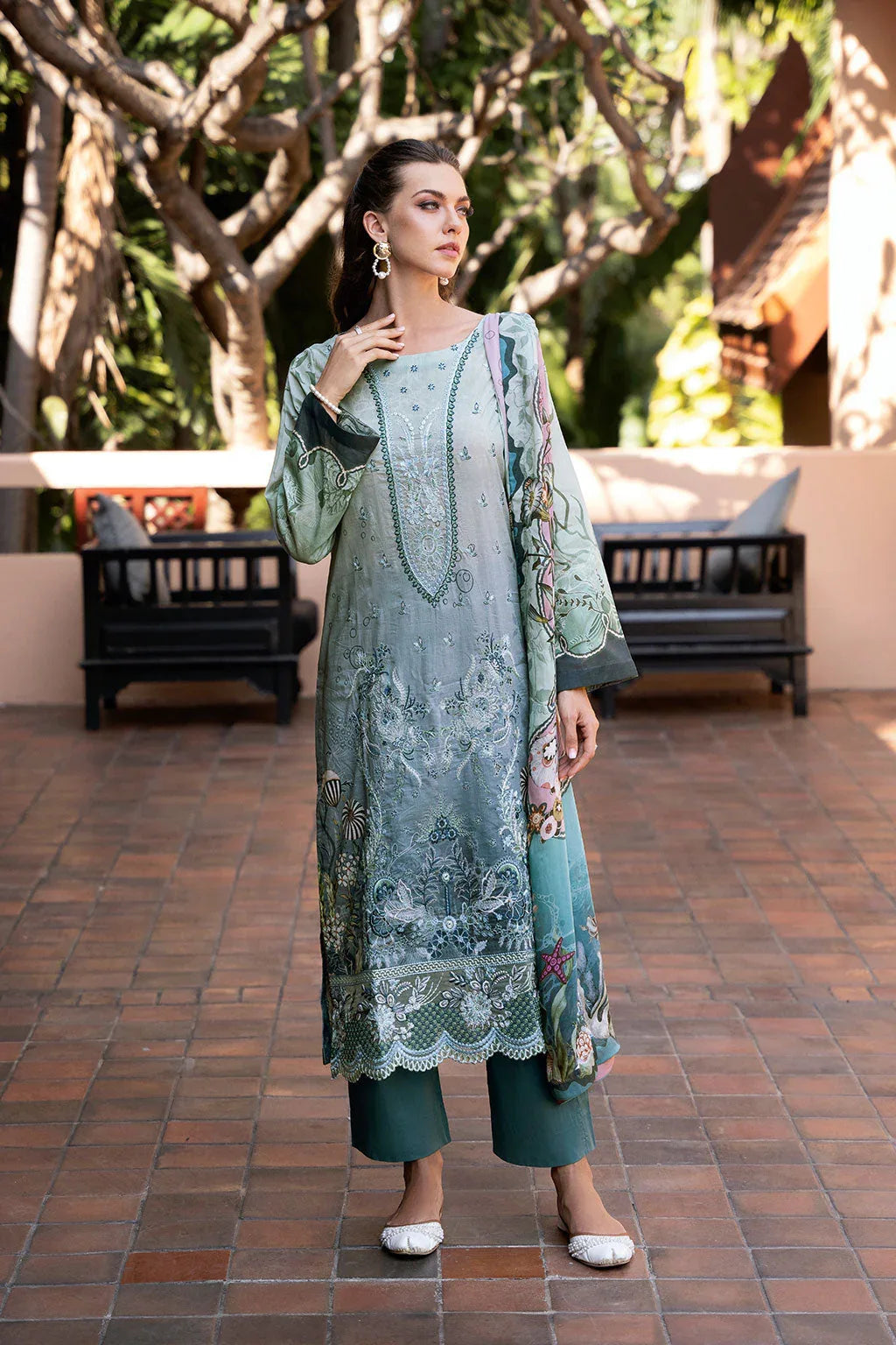Ramsha | Ghazal Luxury Lawn | G-306 - Rang-e-Khaas