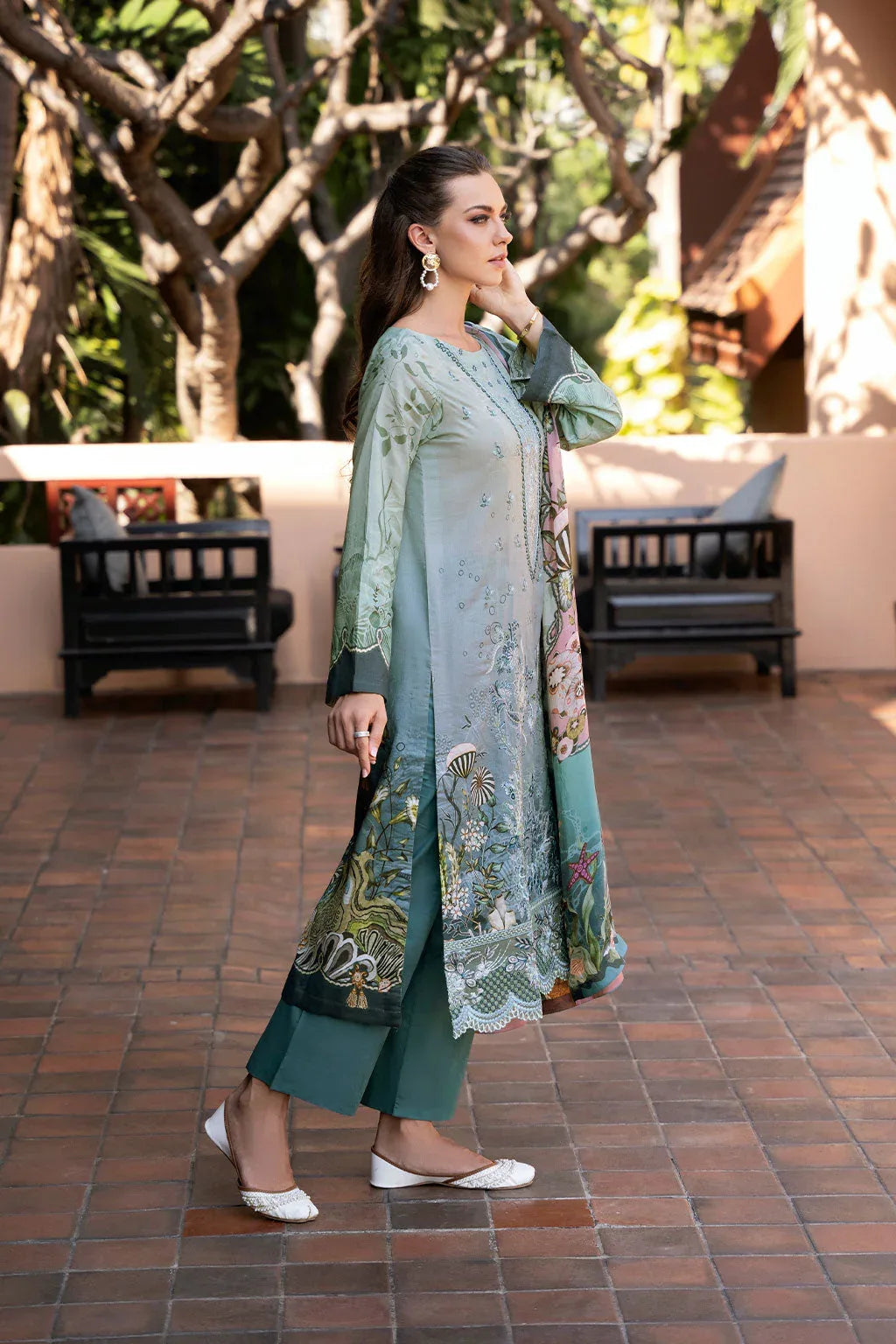 Ramsha | Ghazal Luxury Lawn | G-306 - Rang-e-Khaas