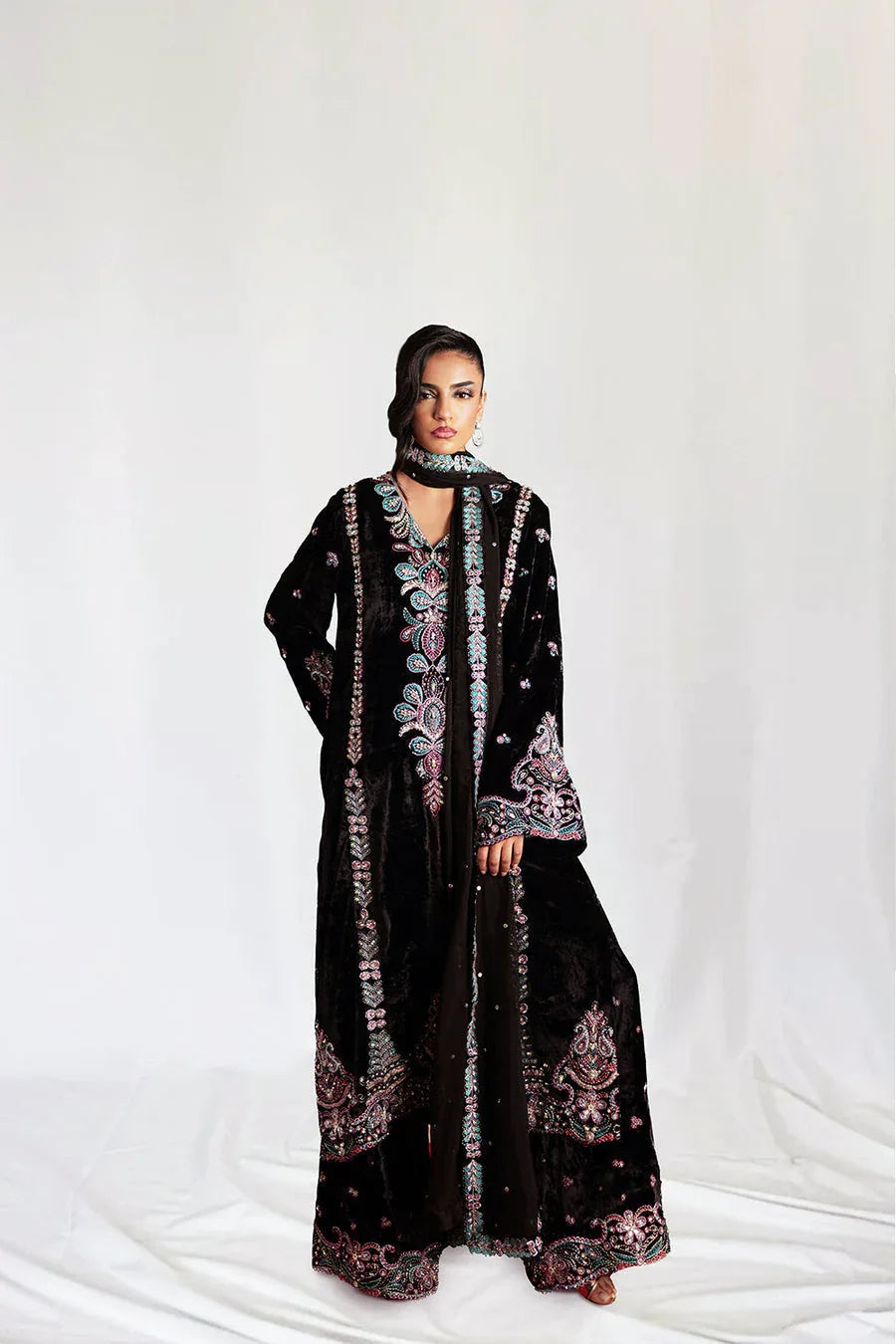 Saira Rizwan | Velvet Pret 25 | ZARQ-SRVP25-03 - Rang-e-Khaas