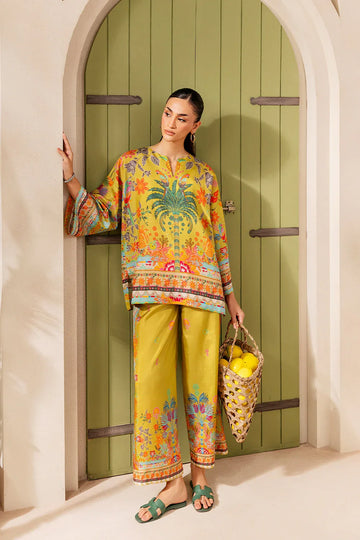 Saira Rizwan | Silk Coords 25 | PALM SUGAR - SRSP-25-04 - Rang-e-Khaas