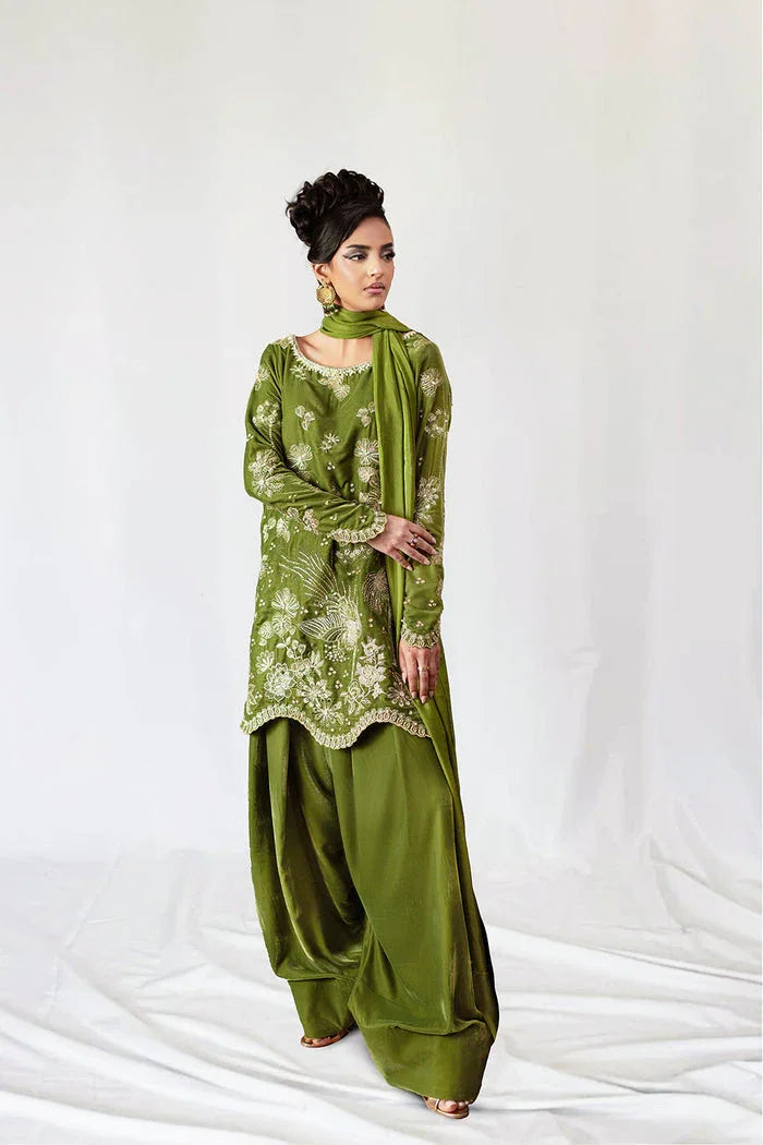Saira Rizwan | Velvet Pret 25 | KAHWA-SRVP25-08 - Rang-e-Khaas