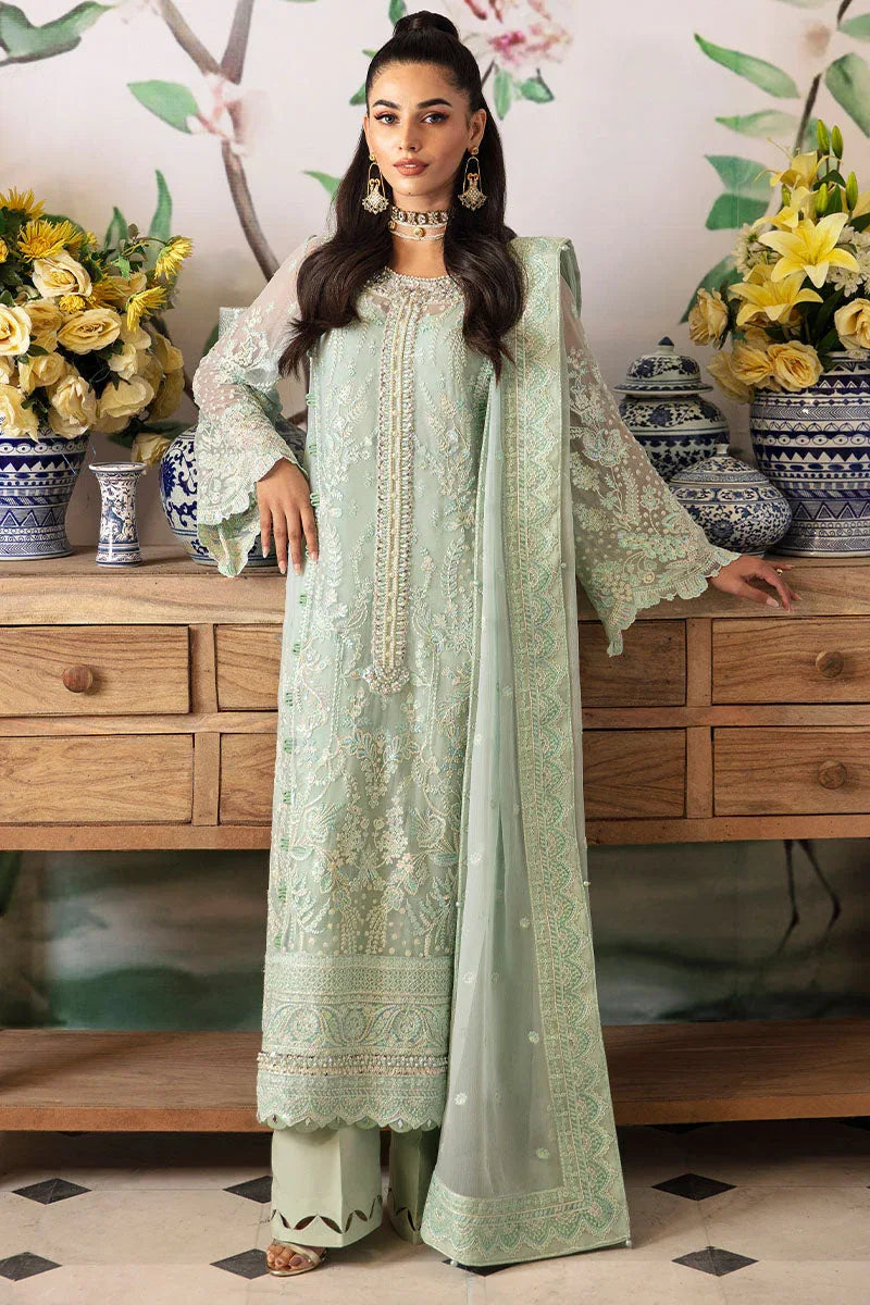 Gulaal | Embroidered Chiffon 24 | Jade - Rang-e-Khaas