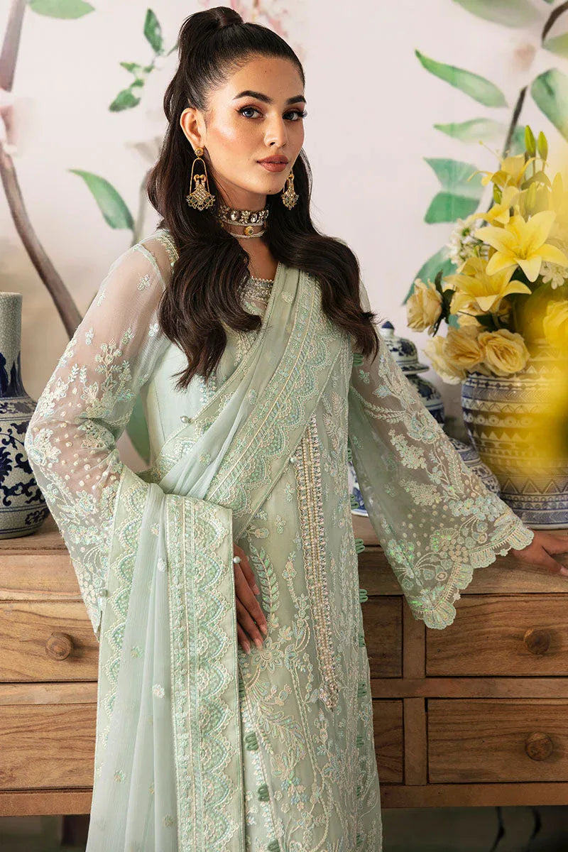 Gulaal | Embroidered Chiffon 24 | Jade - Rang-e-Khaas