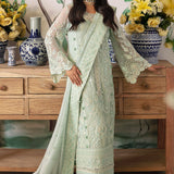 Gulaal | Embroidered Chiffon 24 | Jade