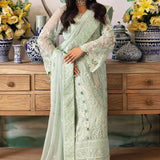 Gulaal | Embroidered Chiffon 24 | Jade