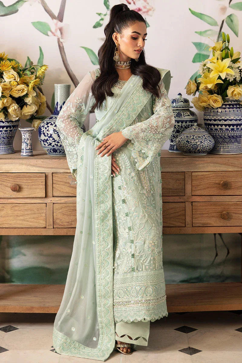 Gulaal | Embroidered Chiffon 24 | Jade - Rang-e-Khaas