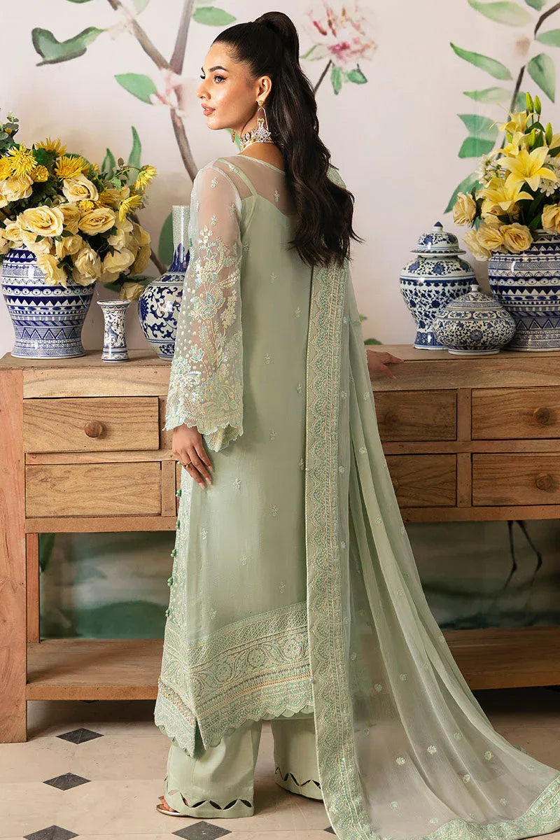 Gulaal | Embroidered Chiffon 24 | Jade - Rang-e-Khaas