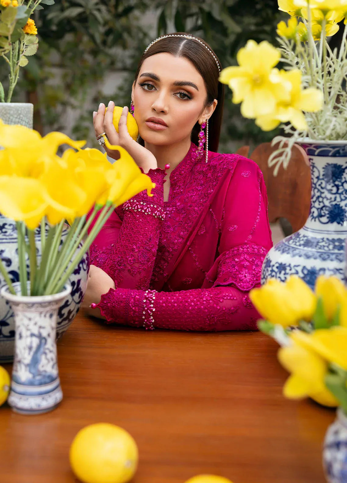 Gulaal | Reverie Embroidered Chiffon | ZEVIRA - Rang-e-Khaas